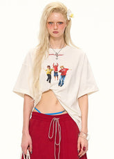 Loose Fit Round Neck Tee